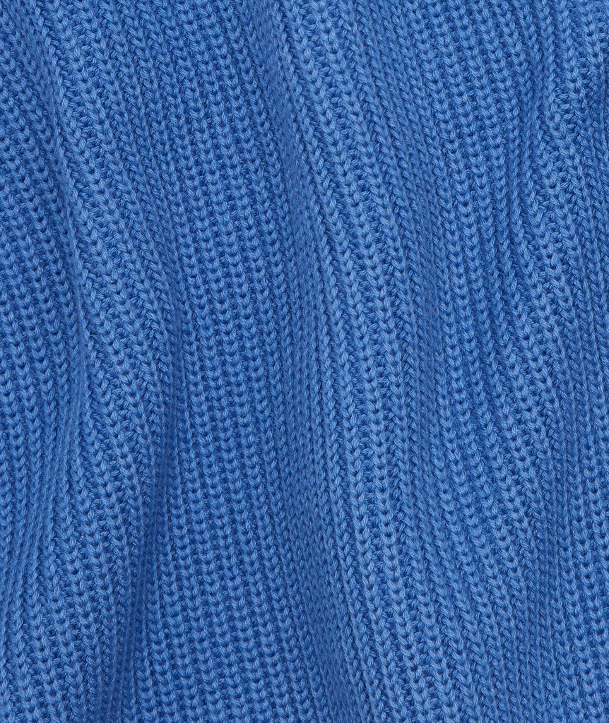 GARMENT PROJECT MAN Round Neck Knit - Blue Knit 550 Blue