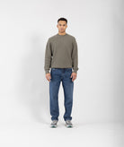GARMENT PROJECT MAN Round Neck Knit - Dusty Green Knit 255 Dusty Green