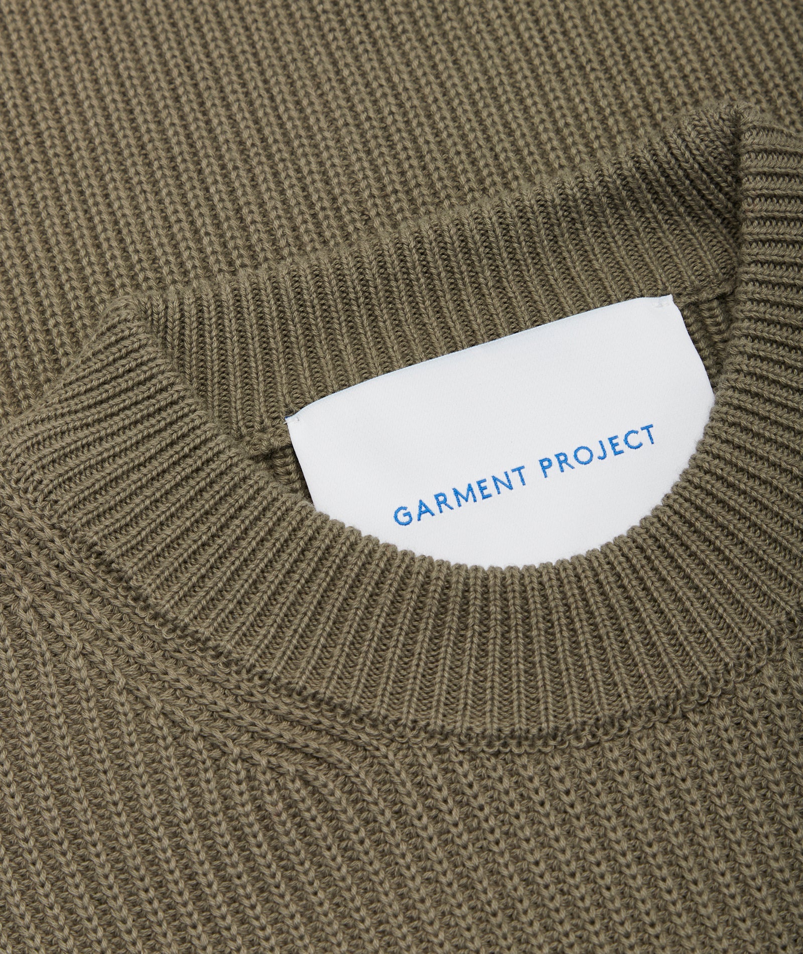 GARMENT PROJECT MAN Round Neck Knit - Dusty Green Knit 255 Dusty Green