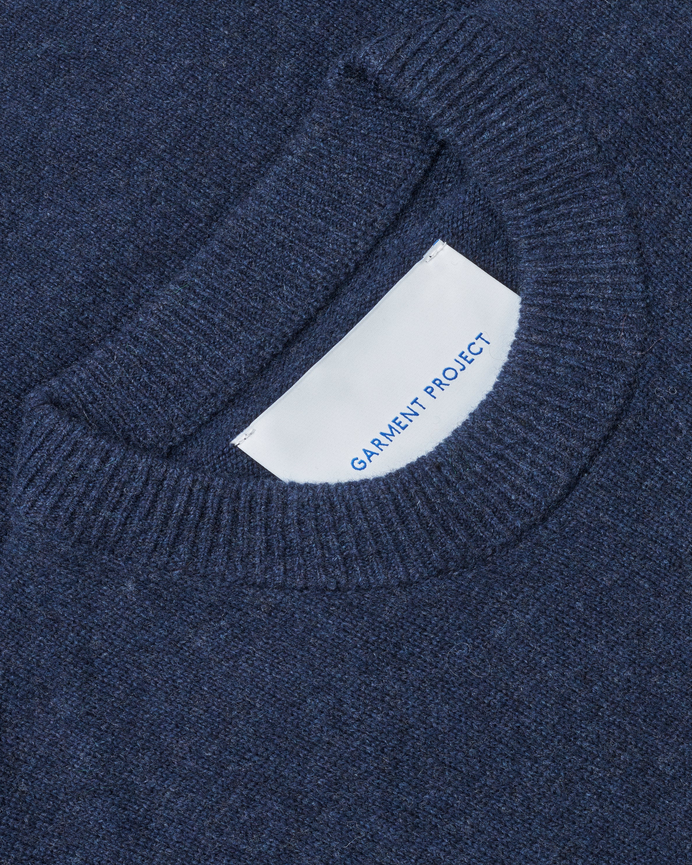 GARMENT PROJECT MAN Samuel - Navy Melange Knit 500 Navy