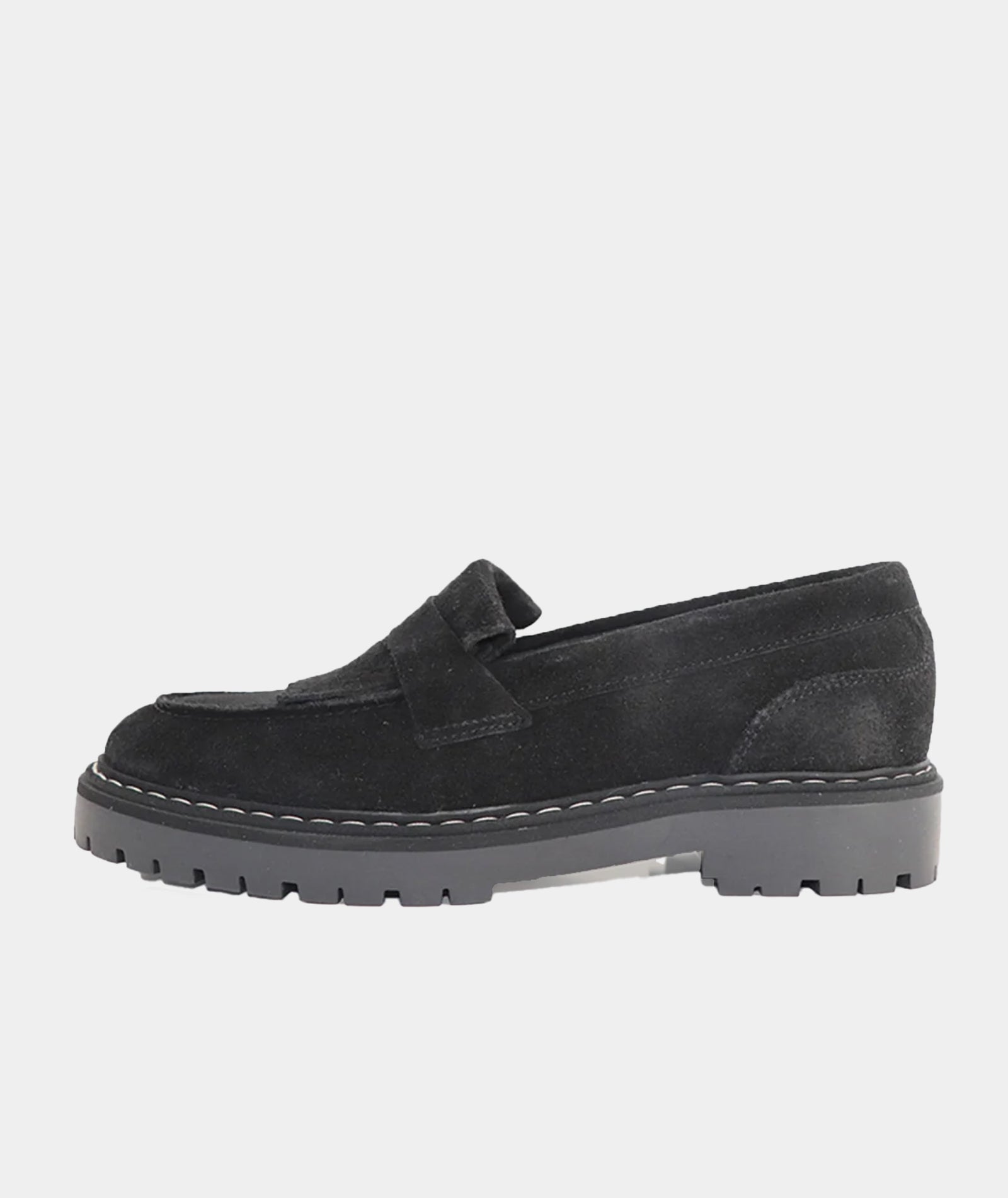 GARMENT PROJECT WMNS Skye Loafer - Black Suede Shoes 999 Black