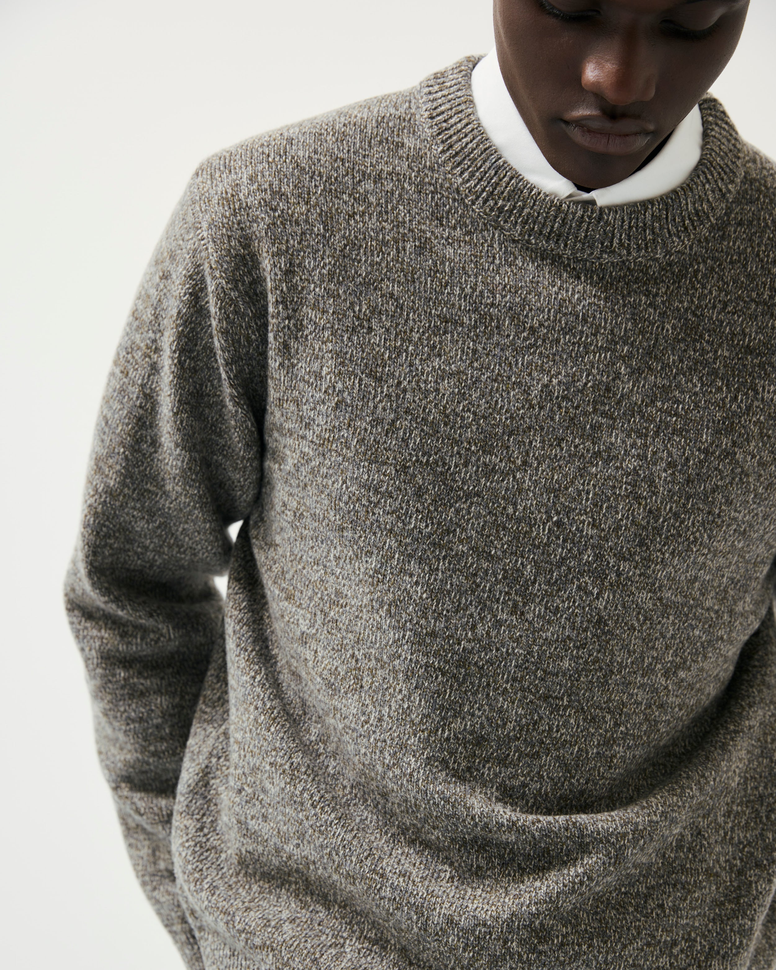 GARMENT PROJECT MAN Stanton - Grey/Bosco Knit 335 Grey/Bosco