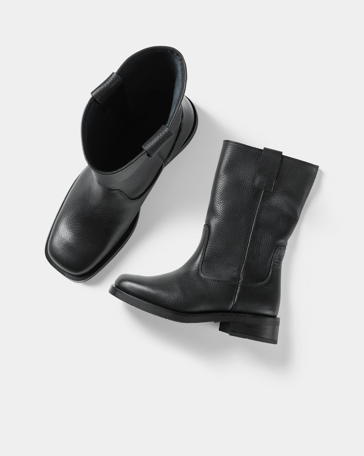 GARMENT PROJECT WMNS Tali Boot - Black Tumbled Leather Boots 999 Black