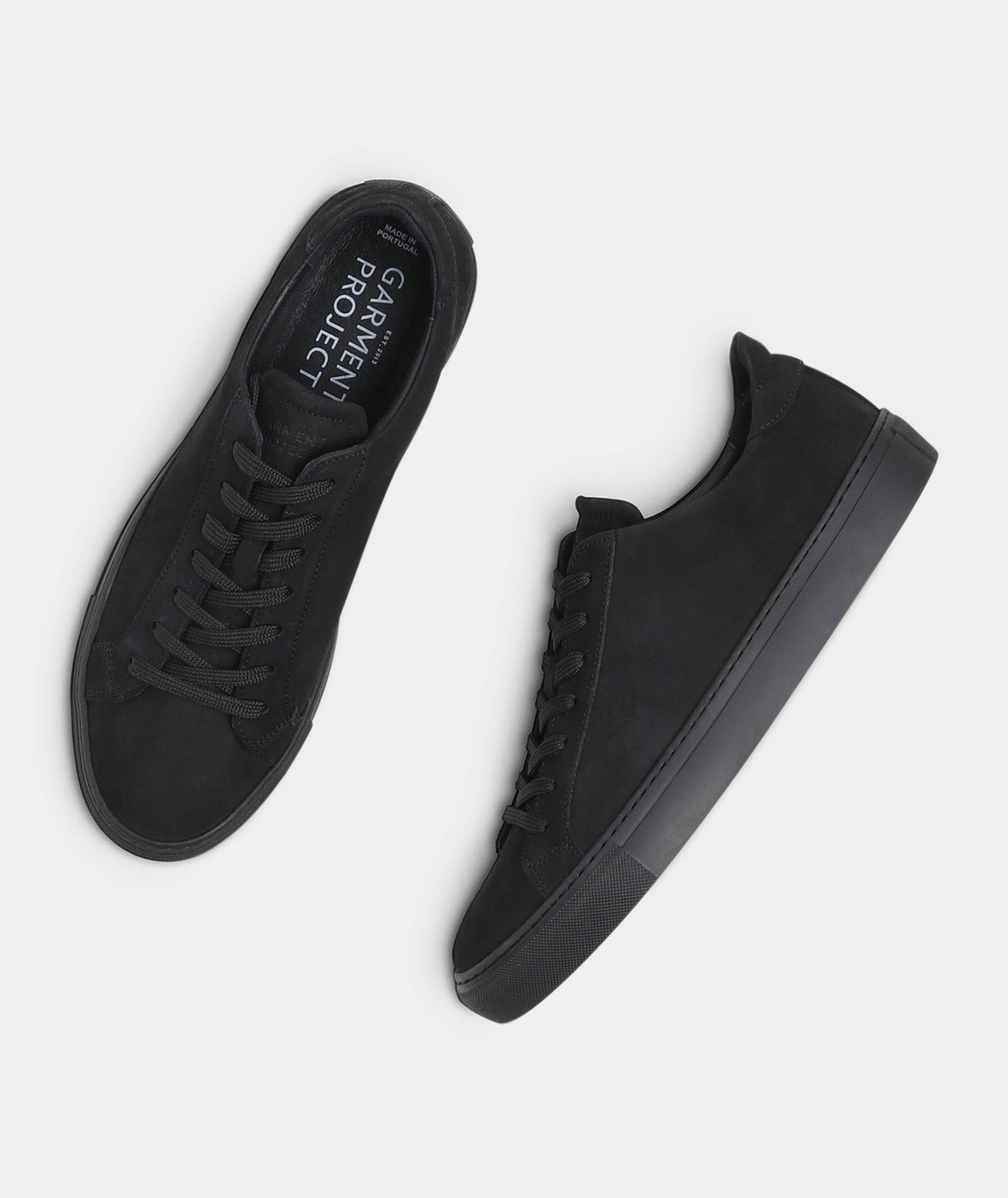 GARMENT PROJECT MAN Type - Black/Black Nubuck Sneakers 999 Black