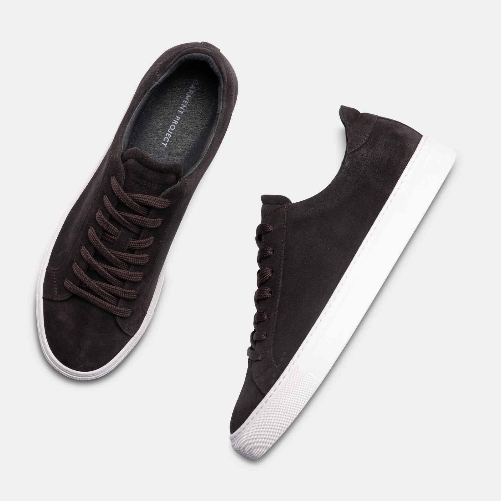 GARMENT PROJECT MAN Type - Charcoal Waxed Suede Sneakers 445 Charcoal