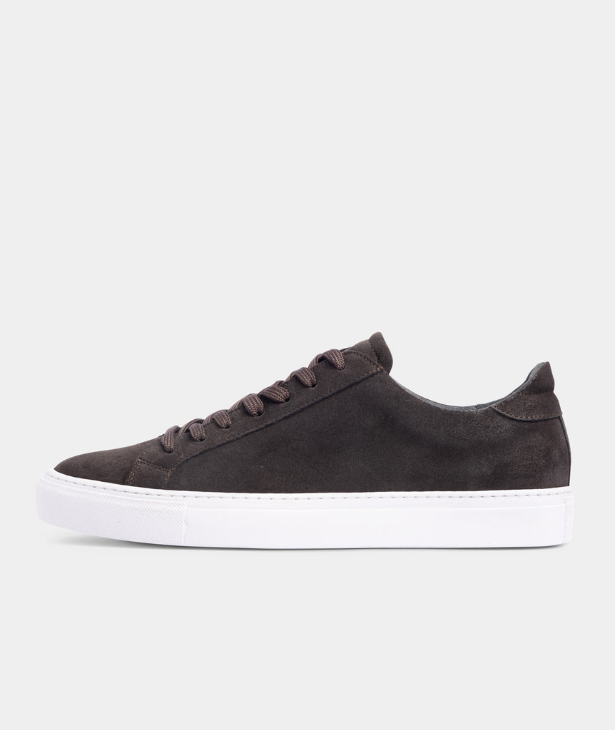 GARMENT PROJECT MAN Type - Charcoal Waxed Suede Sneakers 445 Charcoal