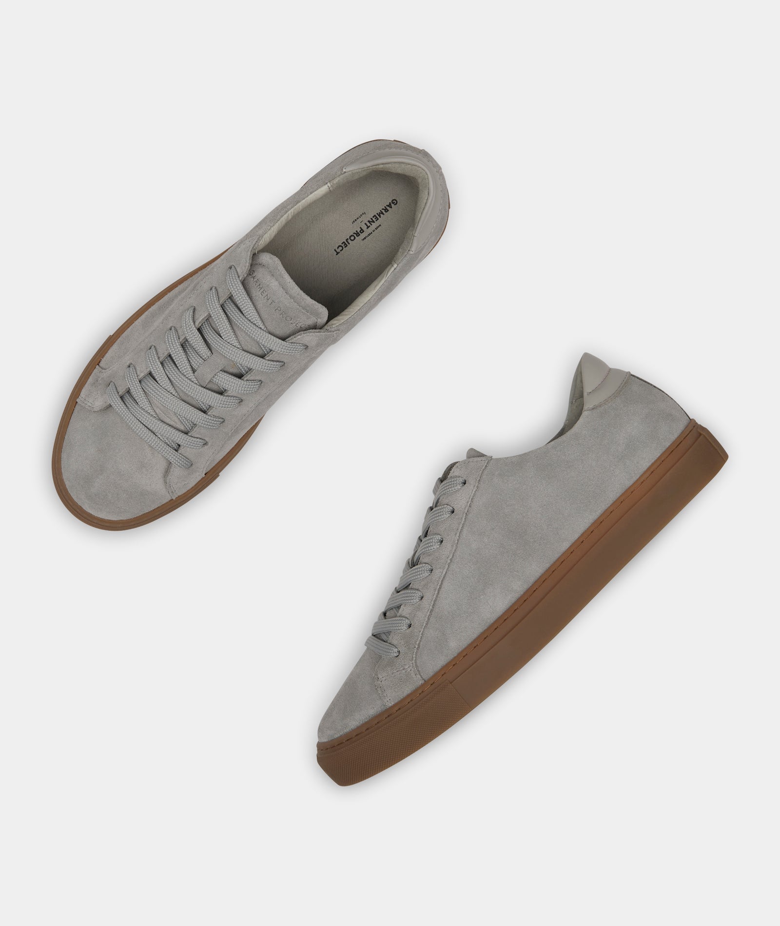 GARMENT PROJECT MAN Type - Light Grey Suede / Gum Sneakers 410 Light Grey