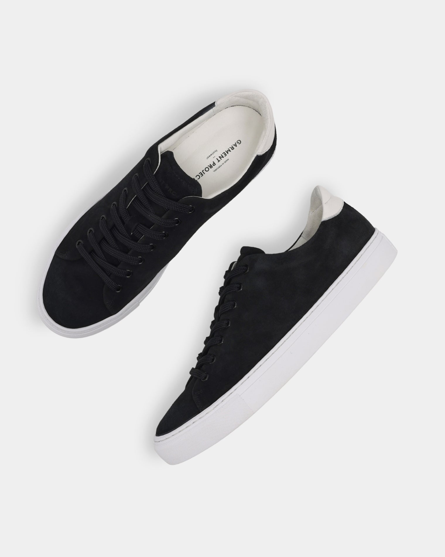 GARMENT PROJECT MAN Type ST - Black/White Suede Sneakers 999 Black