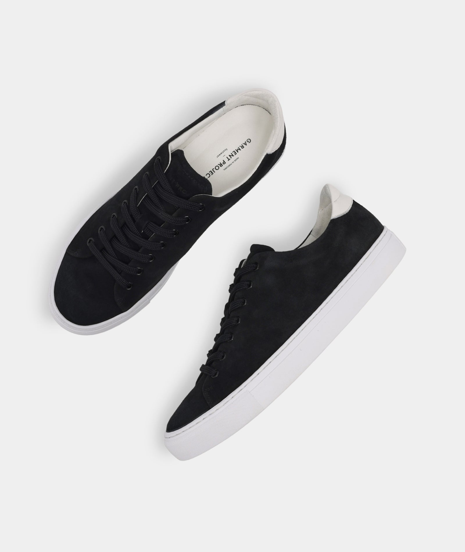 GARMENT PROJECT MAN Type ST - Black/White Suede Sneakers 999 Black