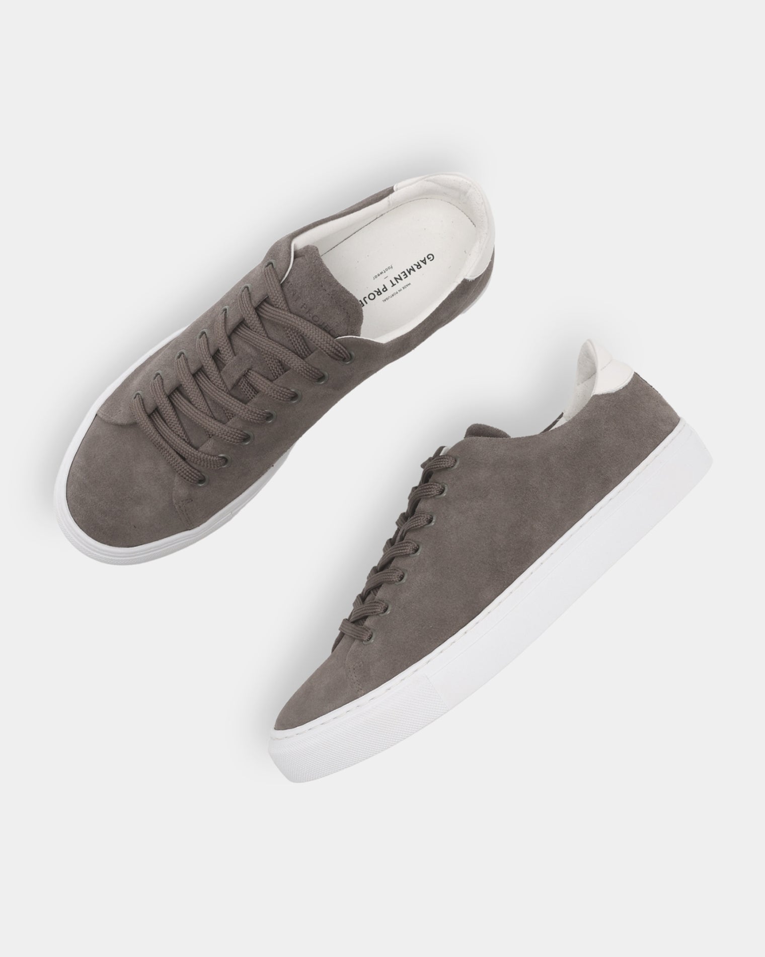 GARMENT PROJECT MAN Type ST - Elephant/White Suede Sneakers 460 Elephant