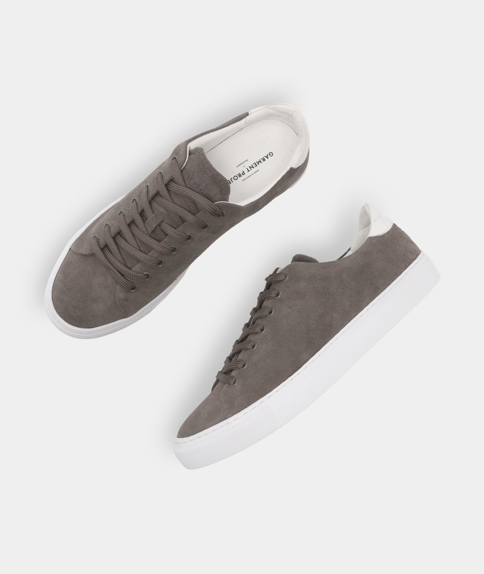 GARMENT PROJECT MAN Type ST - Elephant/White Suede Sneakers 460 Elephant