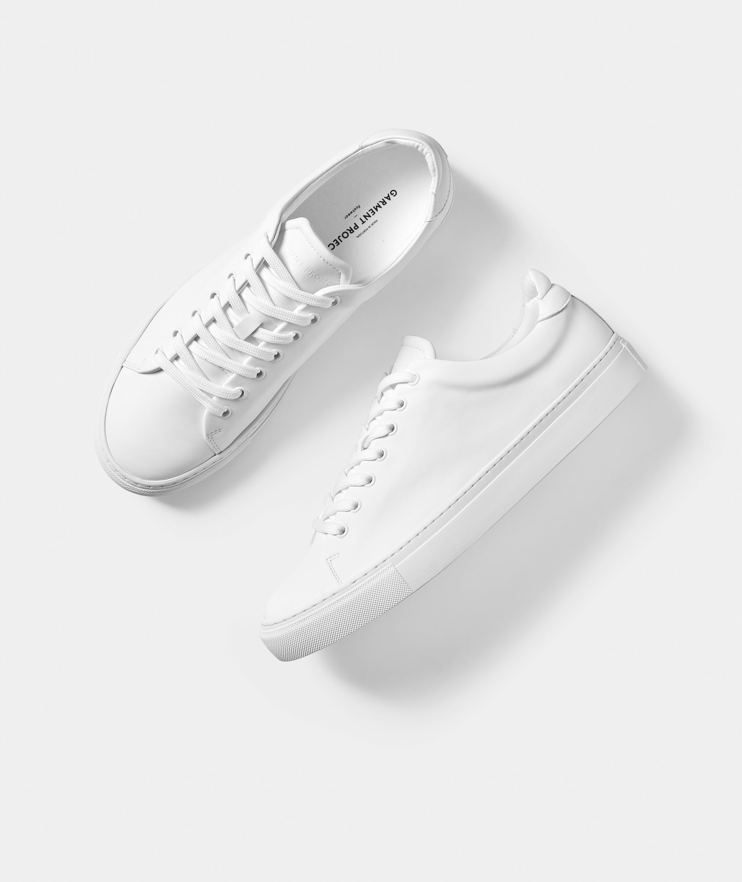 GARMENT PROJECT MAN Type ST - White Leather Sneakers 100 White