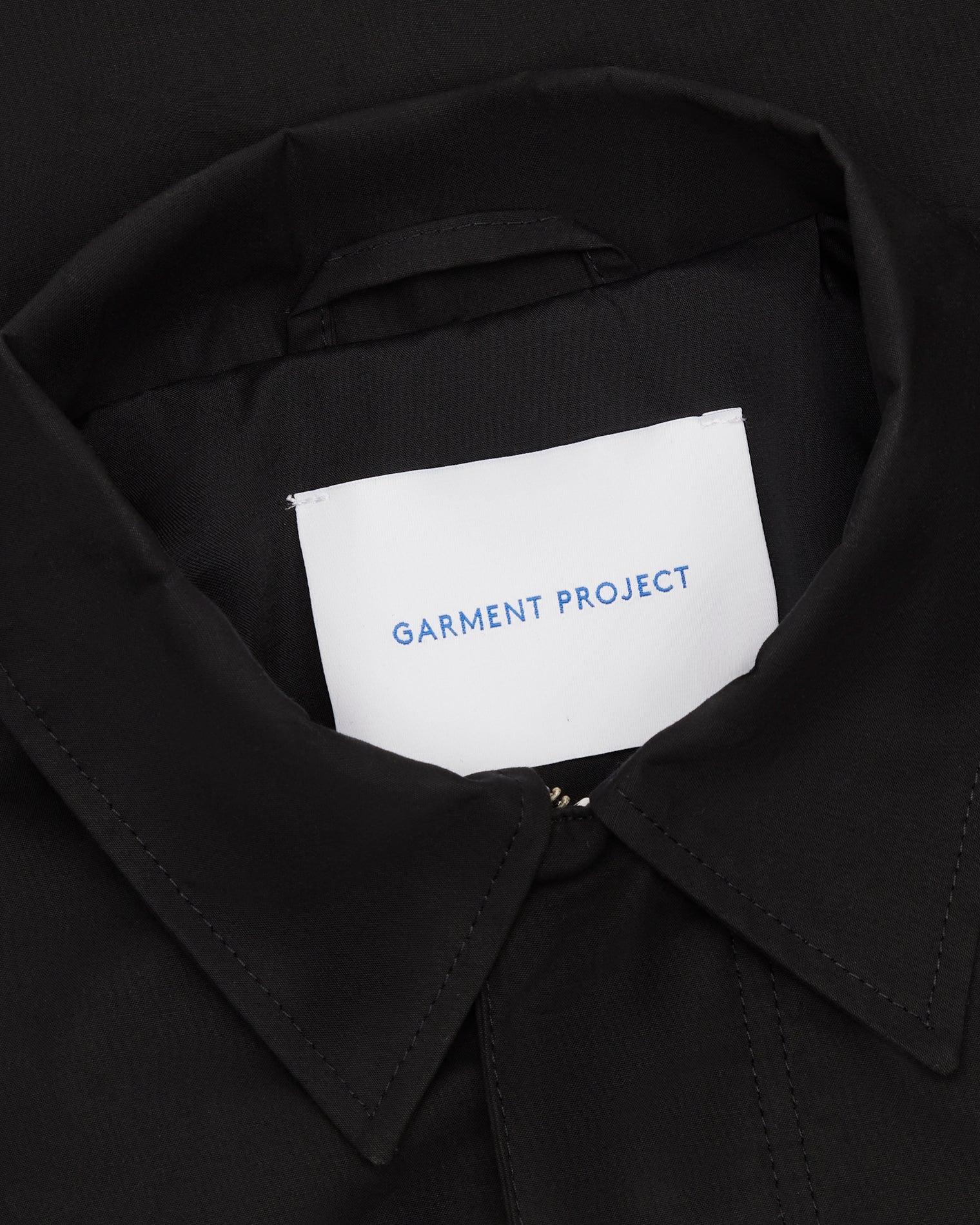GARMENT PROJECT MAN Waxed Cotton Worker Jacket - Black Jacket 999 Black