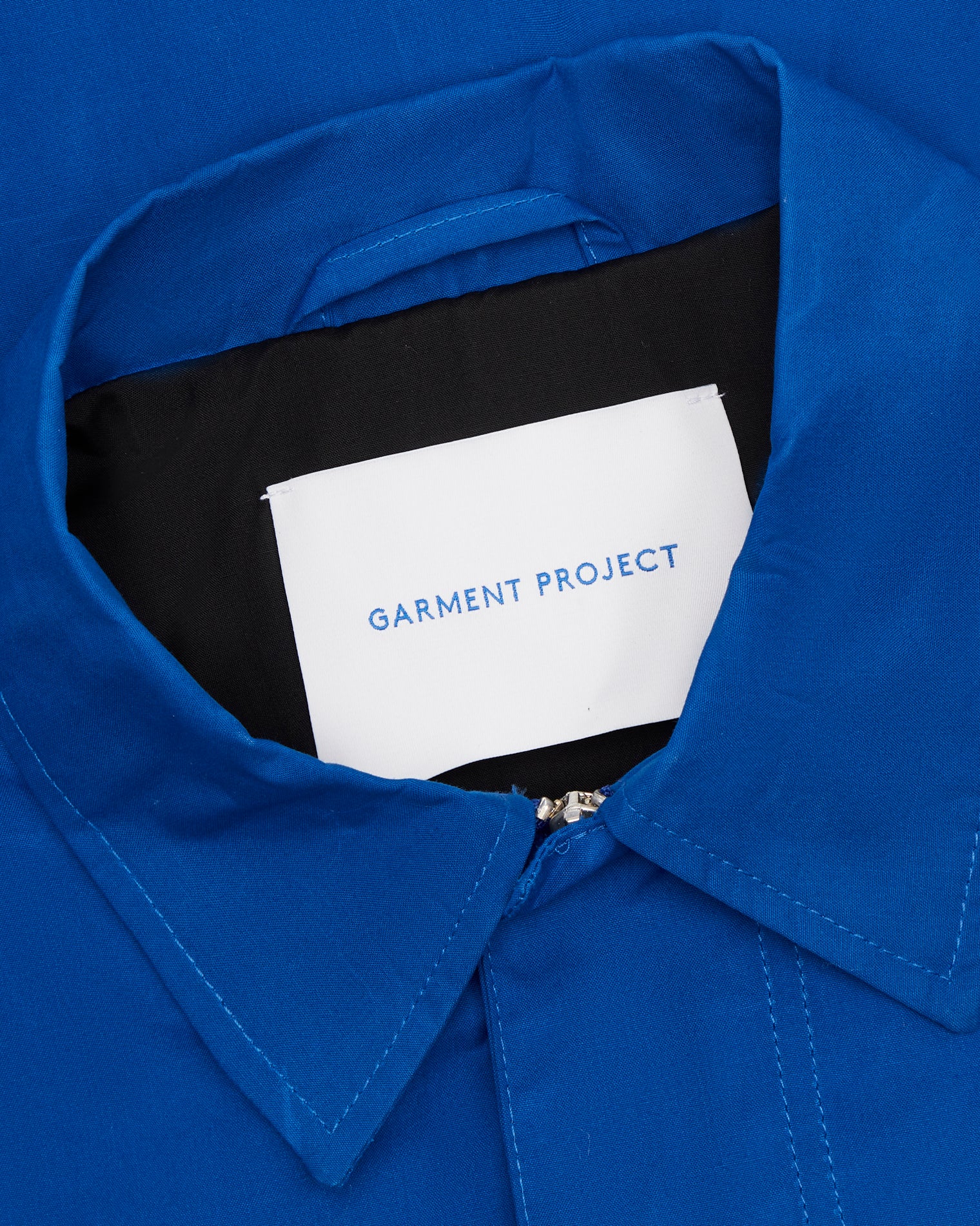 GARMENT PROJECT MAN Waxed Cotton Worker Jacket - Blue Jacket 550 Blue