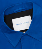 GARMENT PROJECT MAN Waxed Cotton Worker Jacket - Blue Jacket 550 Blue