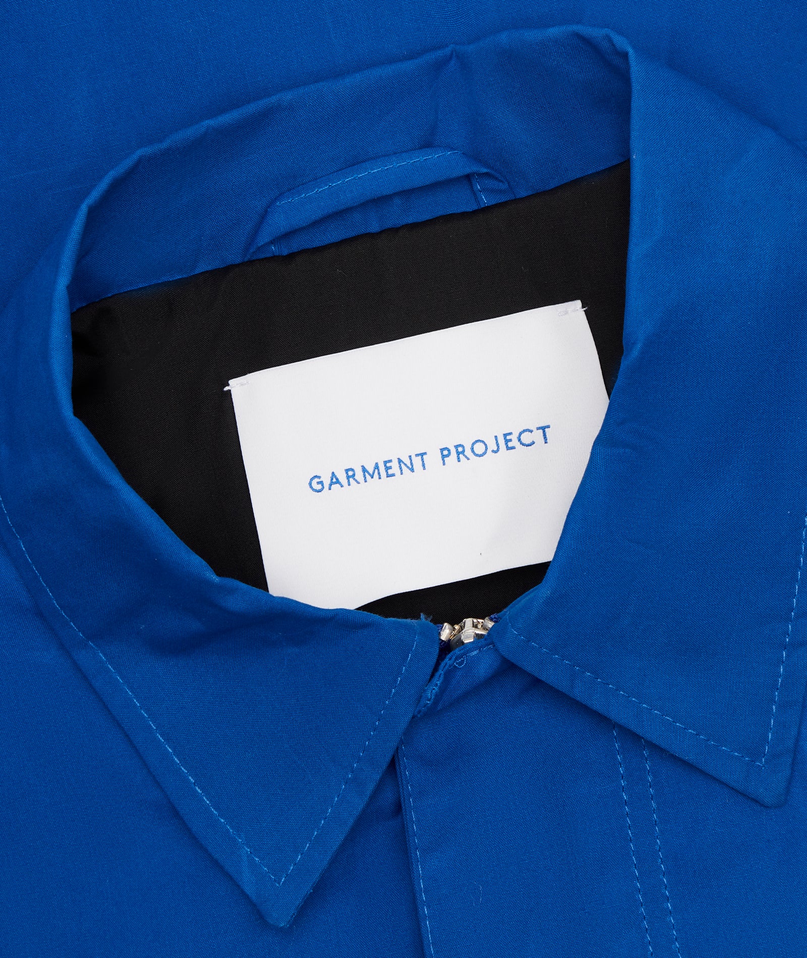 GARMENT PROJECT MAN Waxed Cotton Worker Jacket - Blue Jacket 550 Blue
