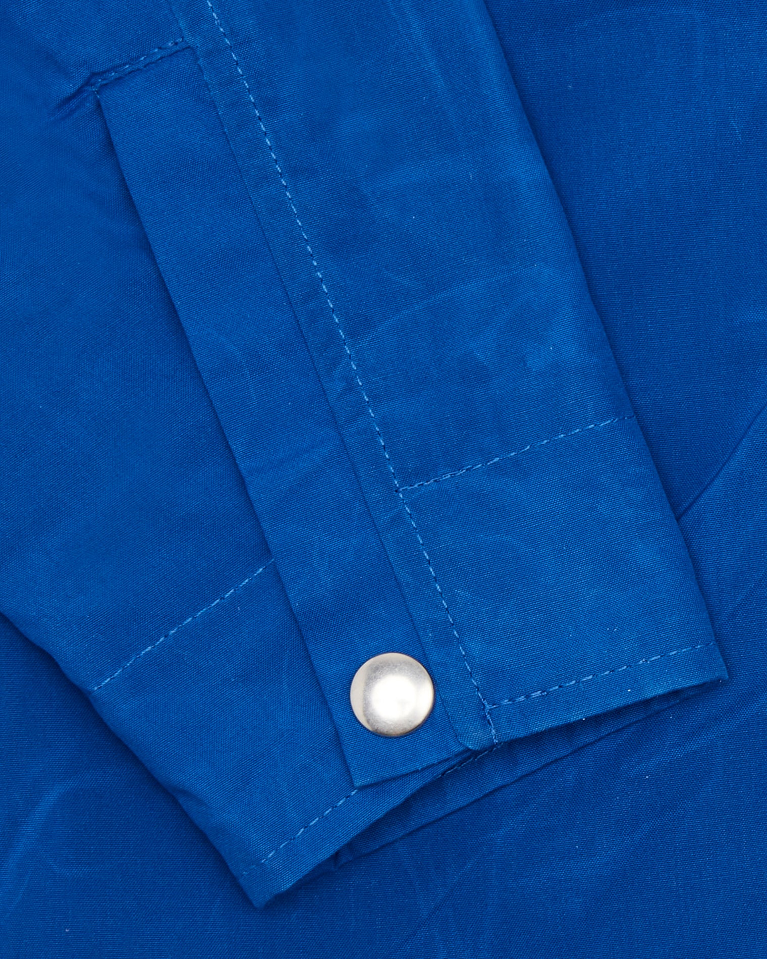 GARMENT PROJECT MAN Waxed Cotton Worker Jacket - Blue Jacket 550 Blue