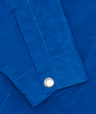 GARMENT PROJECT MAN Waxed Cotton Worker Jacket - Blue Jacket 550 Blue