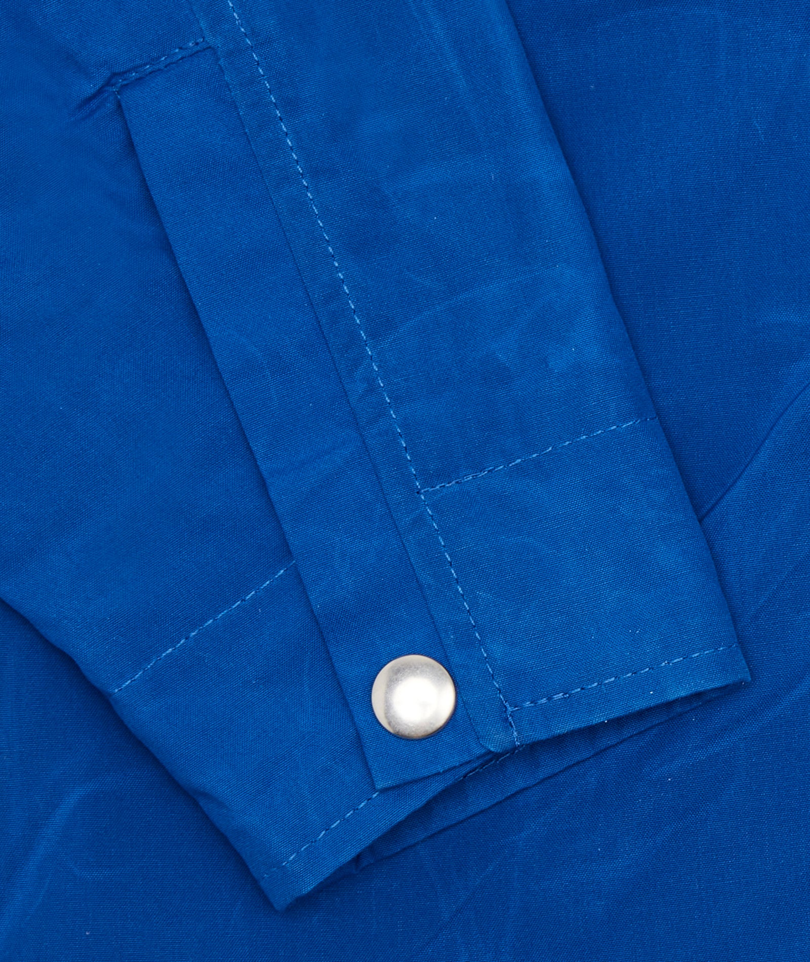 GARMENT PROJECT MAN Waxed Cotton Worker Jacket - Blue Jacket 550 Blue