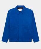 GARMENT PROJECT MAN Waxed Cotton Worker Jacket - Blue Jacket 550 Blue