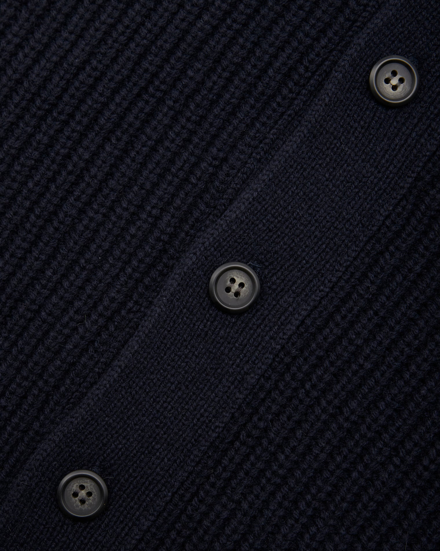 GARMENT PROJECT MAN Wool Knit Cardigan - Navy Knit 500 Navy