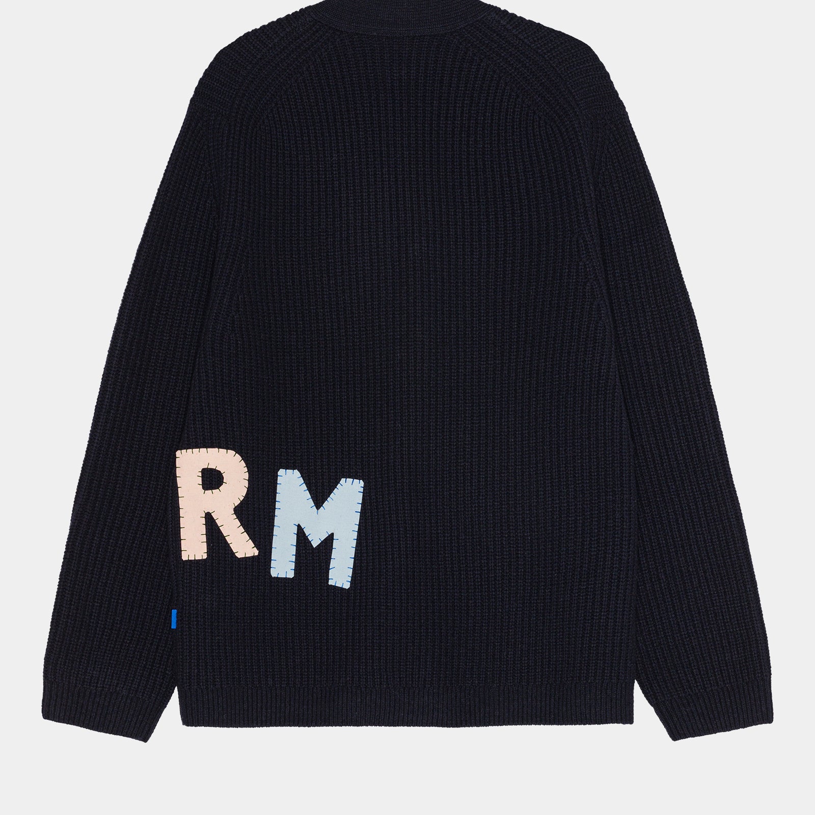 GARMENT PROJECT MAN Wool Knit Cardigan - Storm X GP Navy Knit 500 Navy