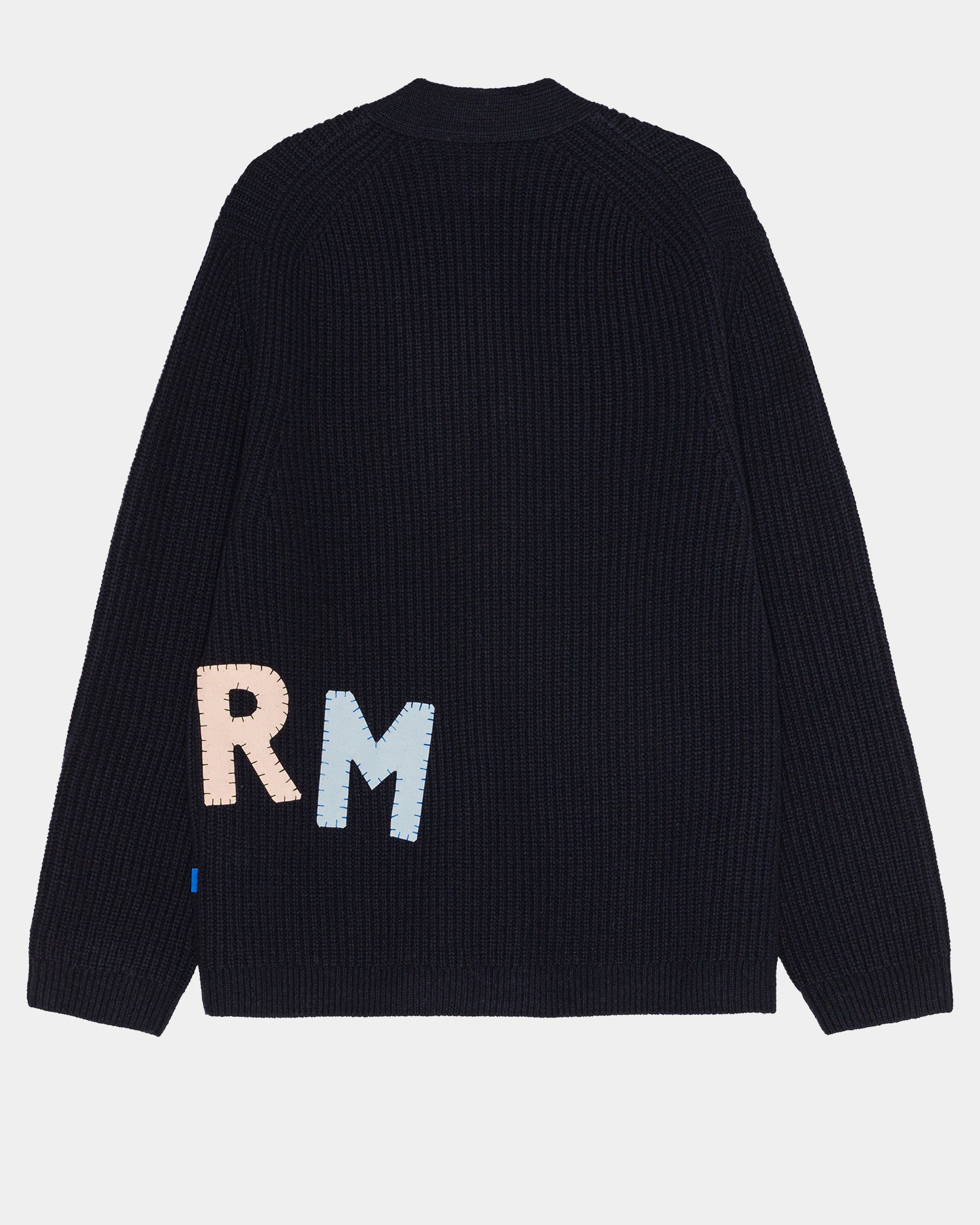 GARMENT PROJECT MAN Wool Knit Cardigan - Storm X GP Navy Knit 500 Navy