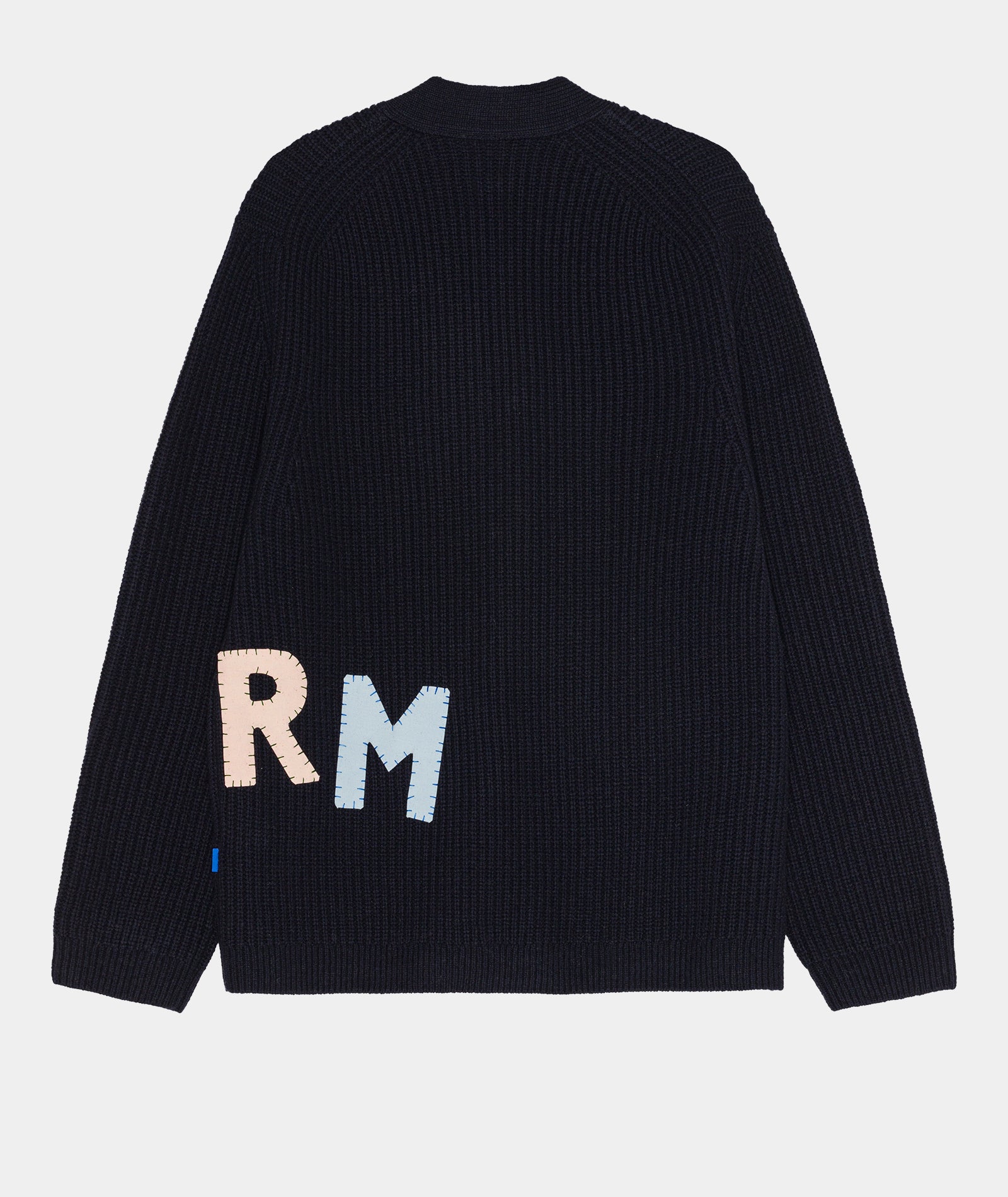 GARMENT PROJECT MAN Wool Knit Cardigan - Storm X GP Navy Knit 500 Navy