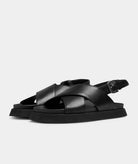 GARMENT PROJECT WMNS Yodi - Black Leather Sandals 999 Black