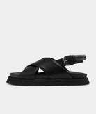 GARMENT PROJECT WMNS Yodi - Black Leather Sandals 999 Black