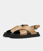 GARMENT PROJECT WMNS Yodi - Light Brown Leather Sandals 810 Light Brown
