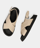 GARMENT PROJECT WMNS Yodi - Off White Leather Sandals 110 Off White