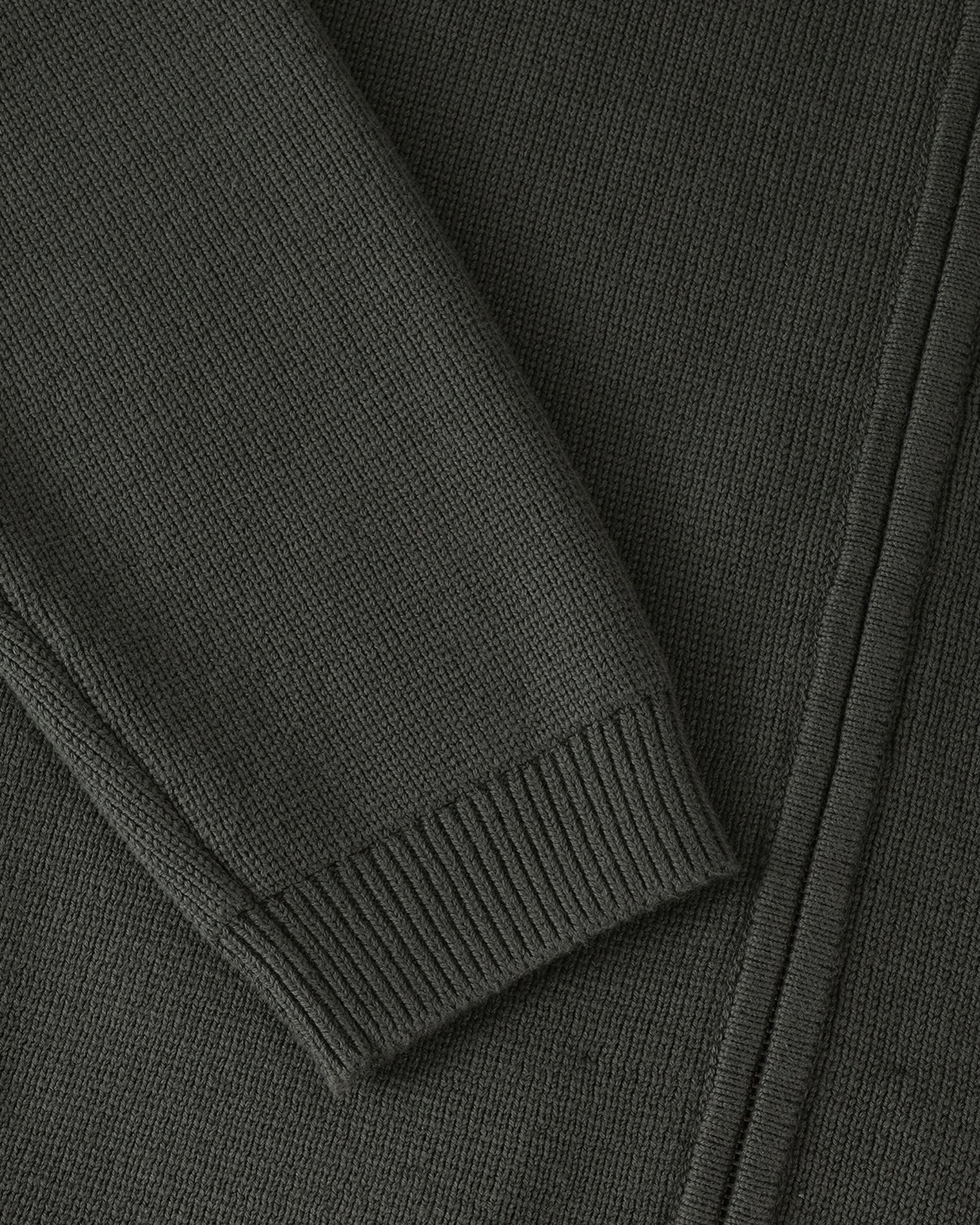 GARMENT PROJECT MAN Zipper Knit Cardigan - Bosco Knit 440 Bosco