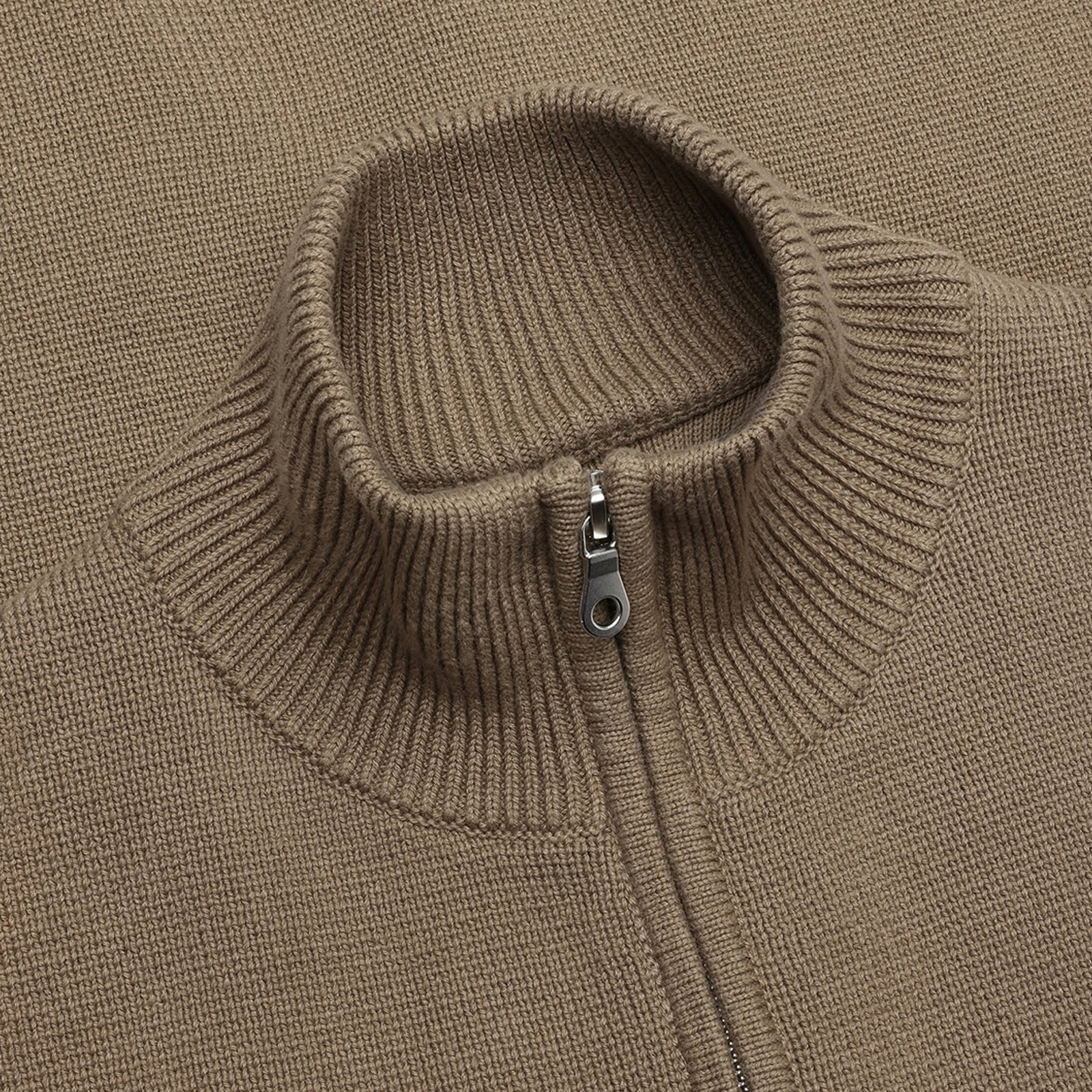 GARMENT PROJECT MAN Zipper Knit Cardigan - Moss Knit 175 Moss