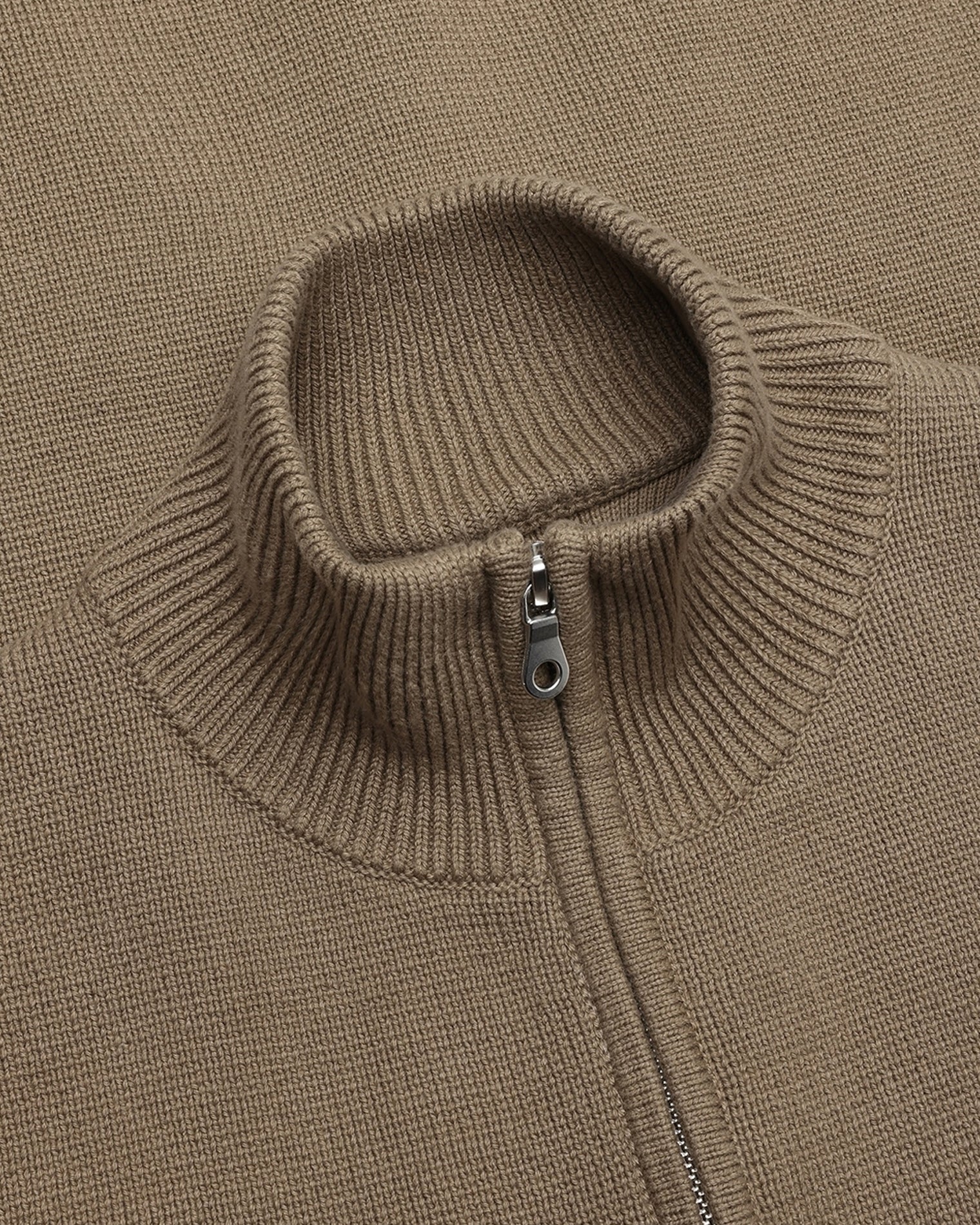 GARMENT PROJECT MAN Zipper Knit Cardigan - Moss Knit 175 Moss