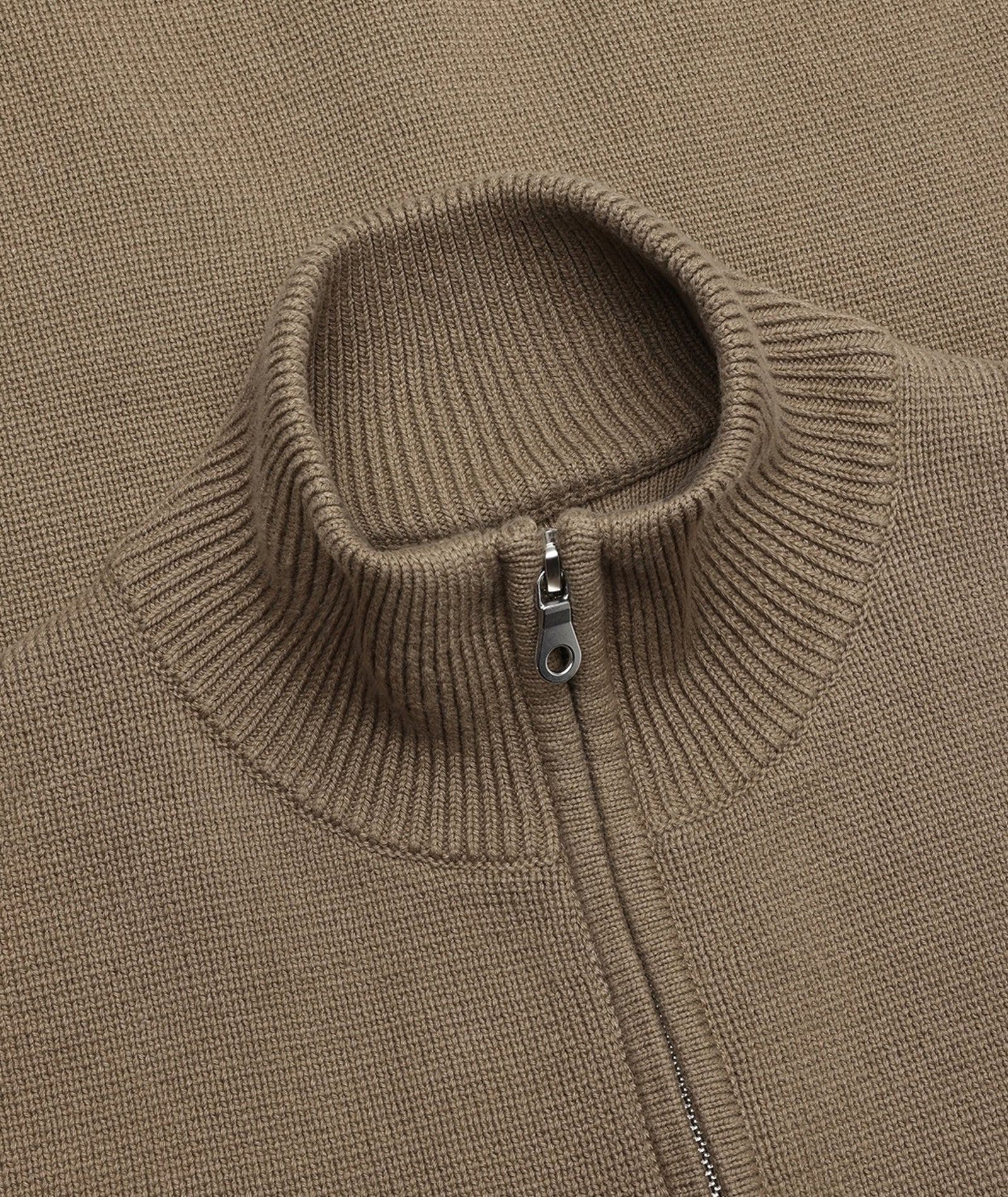 GARMENT PROJECT MAN Zipper Knit Cardigan - Moss Knit 175 Moss