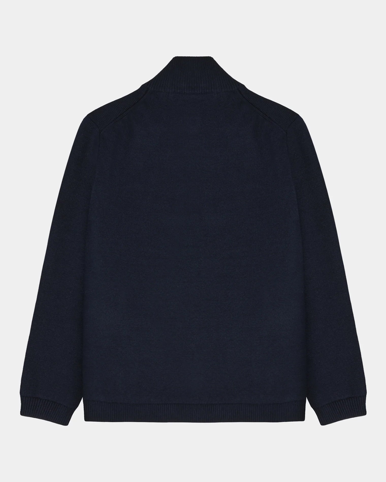 GARMENT PROJECT MAN Zipper Knit Cardigan - Navy Knit 500 Navy