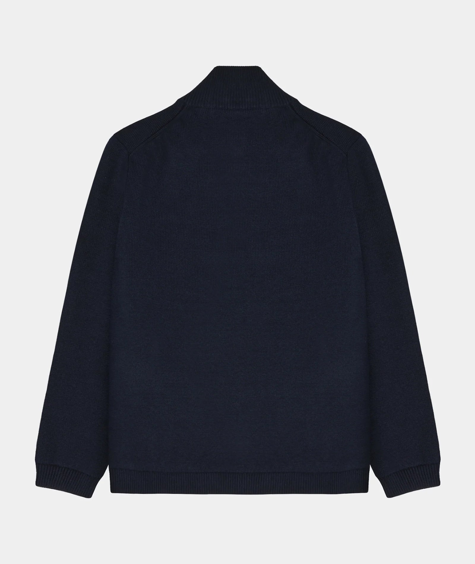 GARMENT PROJECT MAN Zipper Knit Cardigan - Navy Knit 500 Navy