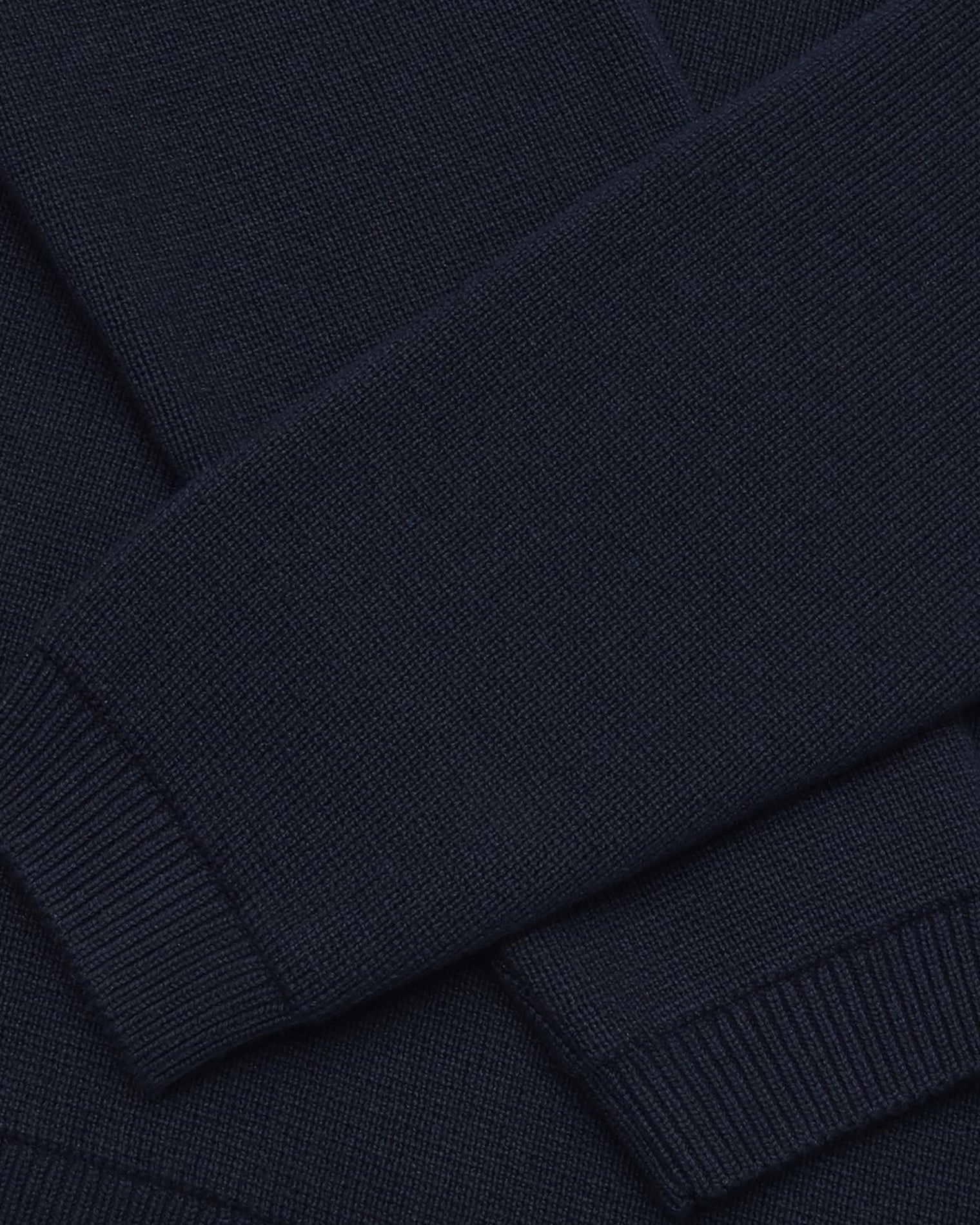 GARMENT PROJECT MAN Zipper Knit Cardigan - Navy Knit 500 Navy