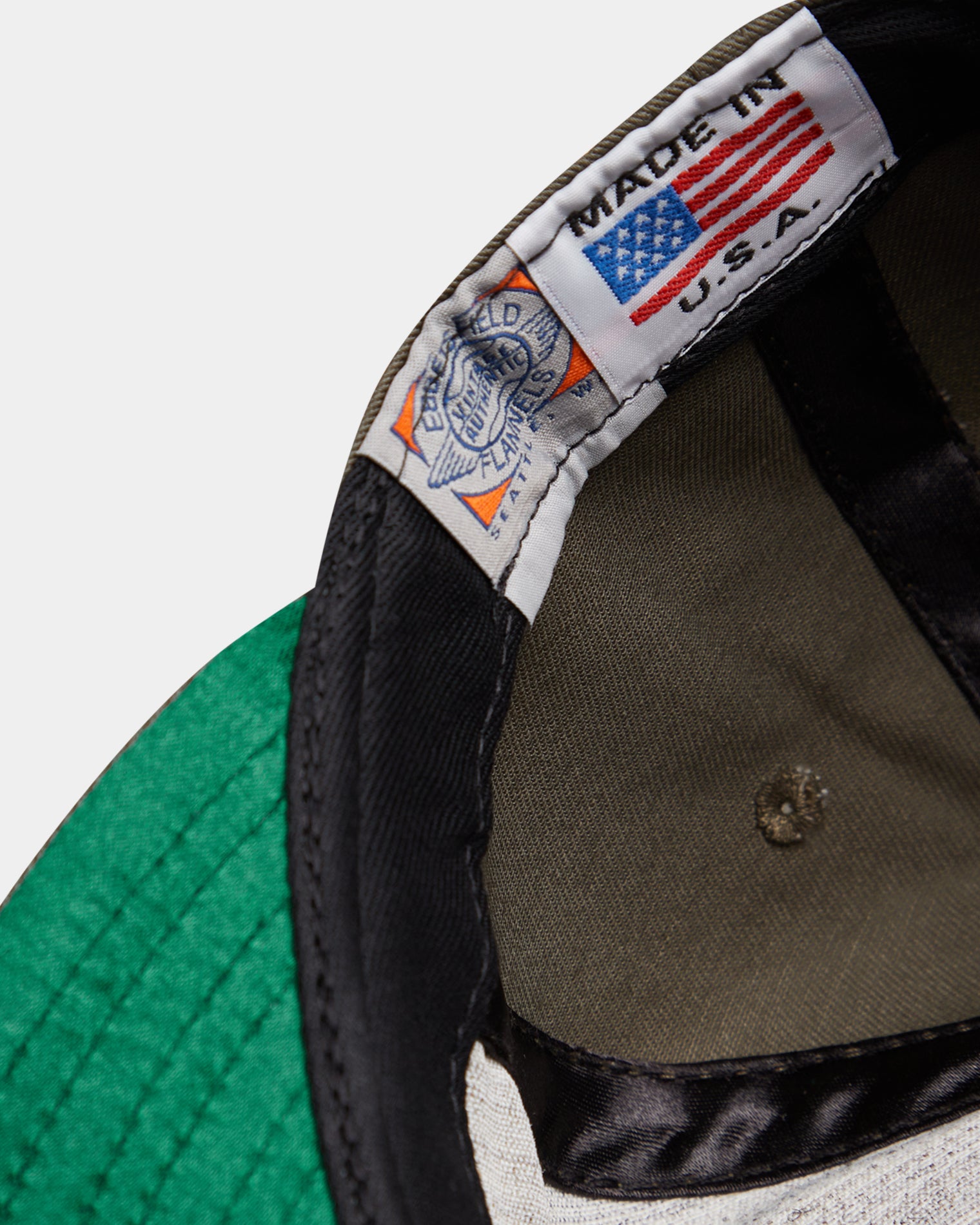GARMENT PROJECT MAN GP x EBBETS FIELD FLANNELS - Army Canvas Cap 240 Army
