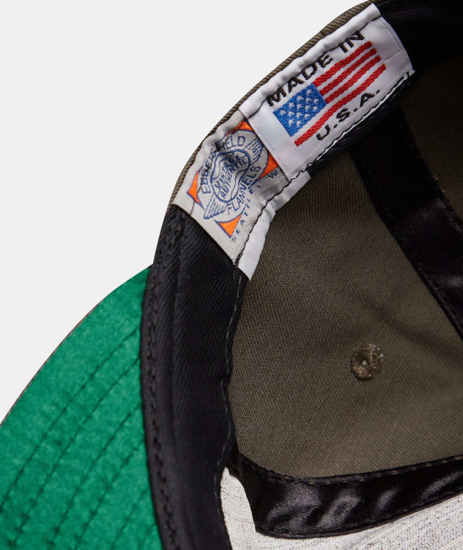 GARMENT PROJECT MAN GP x EBBETS FIELD FLANNELS - Army Canvas Cap 240 Army