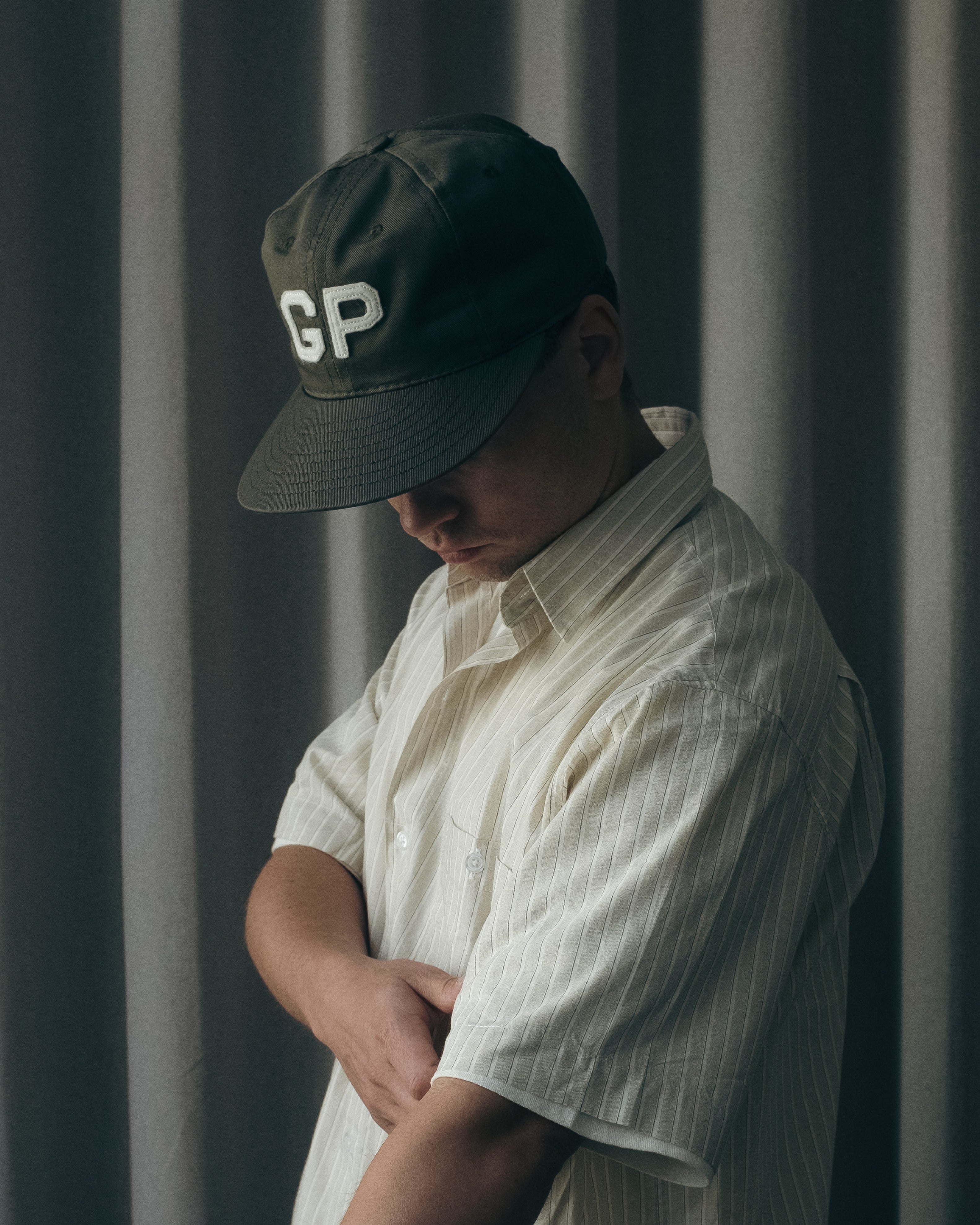 GARMENT PROJECT MAN GP x EBBETS FIELD FLANNELS - Army Canvas Cap 240 Army