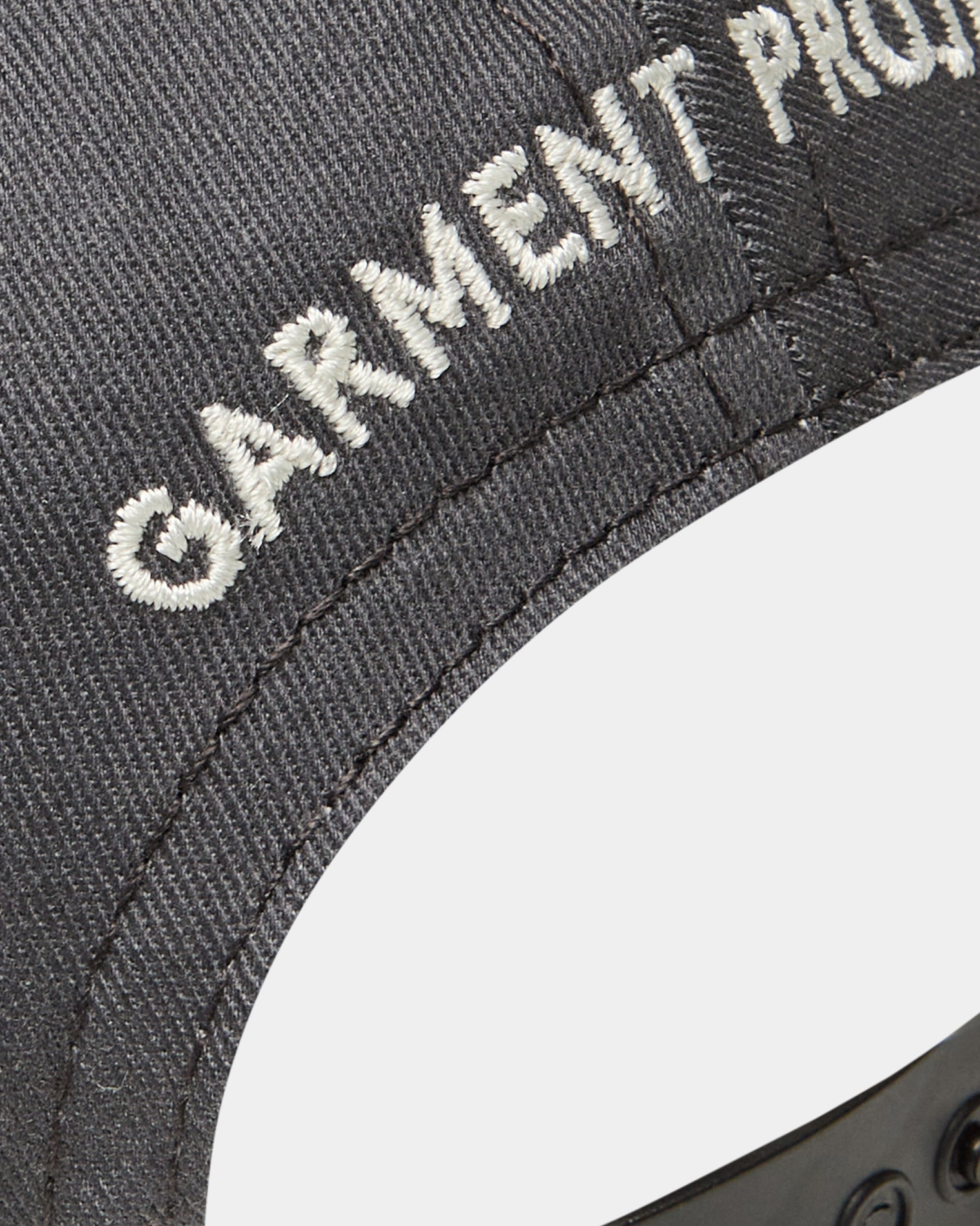 GARMENT PROJECT MAN GP x EBBETS FIELD FLANNELS - Charcoal Canvas Cap 400 Grey