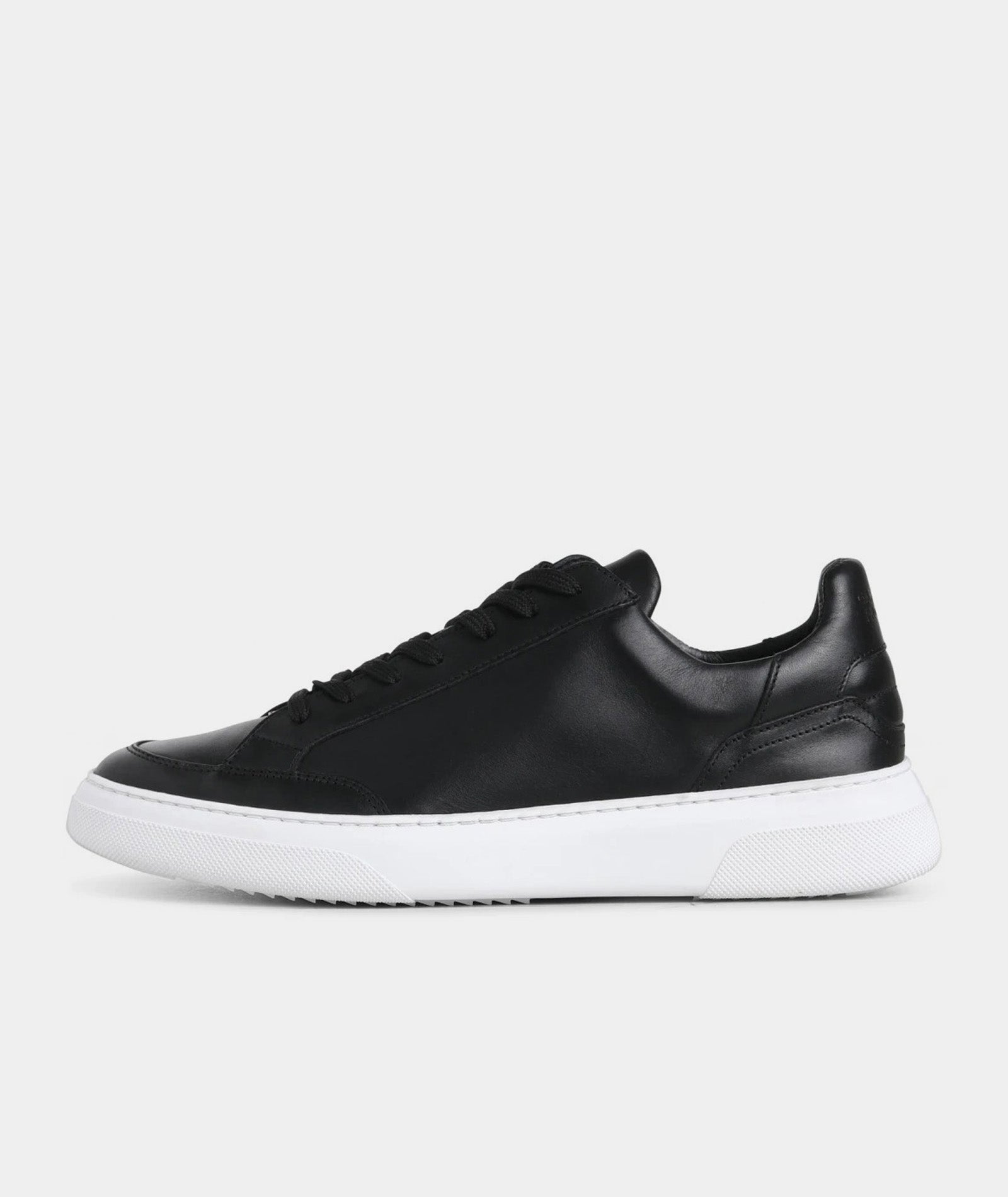 GARMENT PROJECT MAN Off Court - Black Leather Sneakers 999 Black