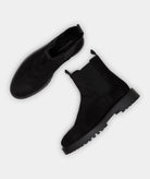 GARMENT PROJECT MAN Aaron Chelsea - Charcoal Suede Shoes 999 Black