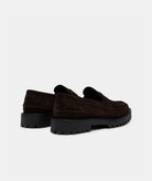 GARMENT PROJECT MAN Aaron Penny Loafer - Brown Suede Loafer 800 Brown