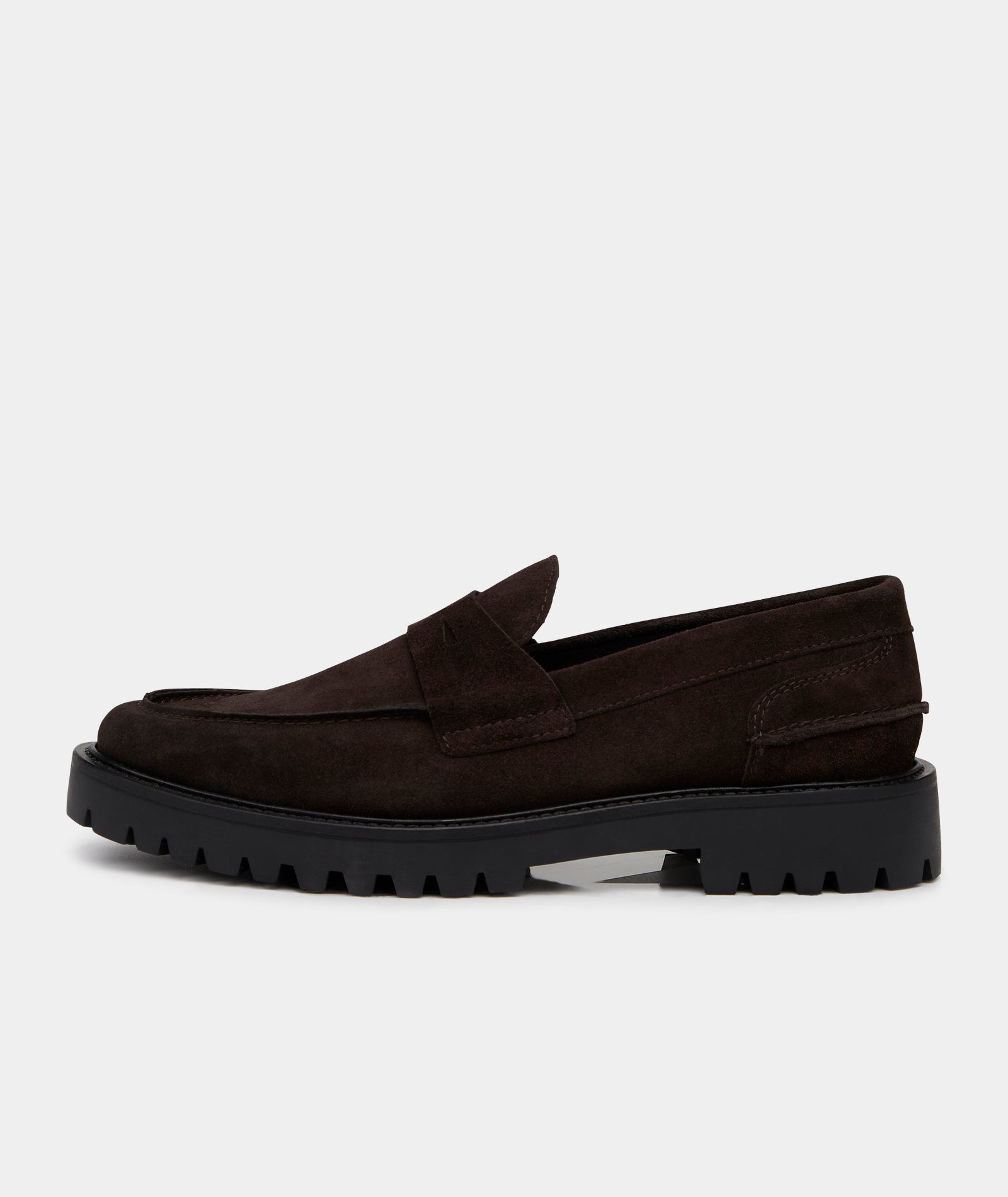 GARMENT PROJECT MAN Aaron Penny Loafer - Brown Suede Loafer 800 Brown