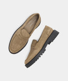 GARMENT PROJECT MAN Aaron Penny Loafer - Earth Suede Shoes 260 Earth