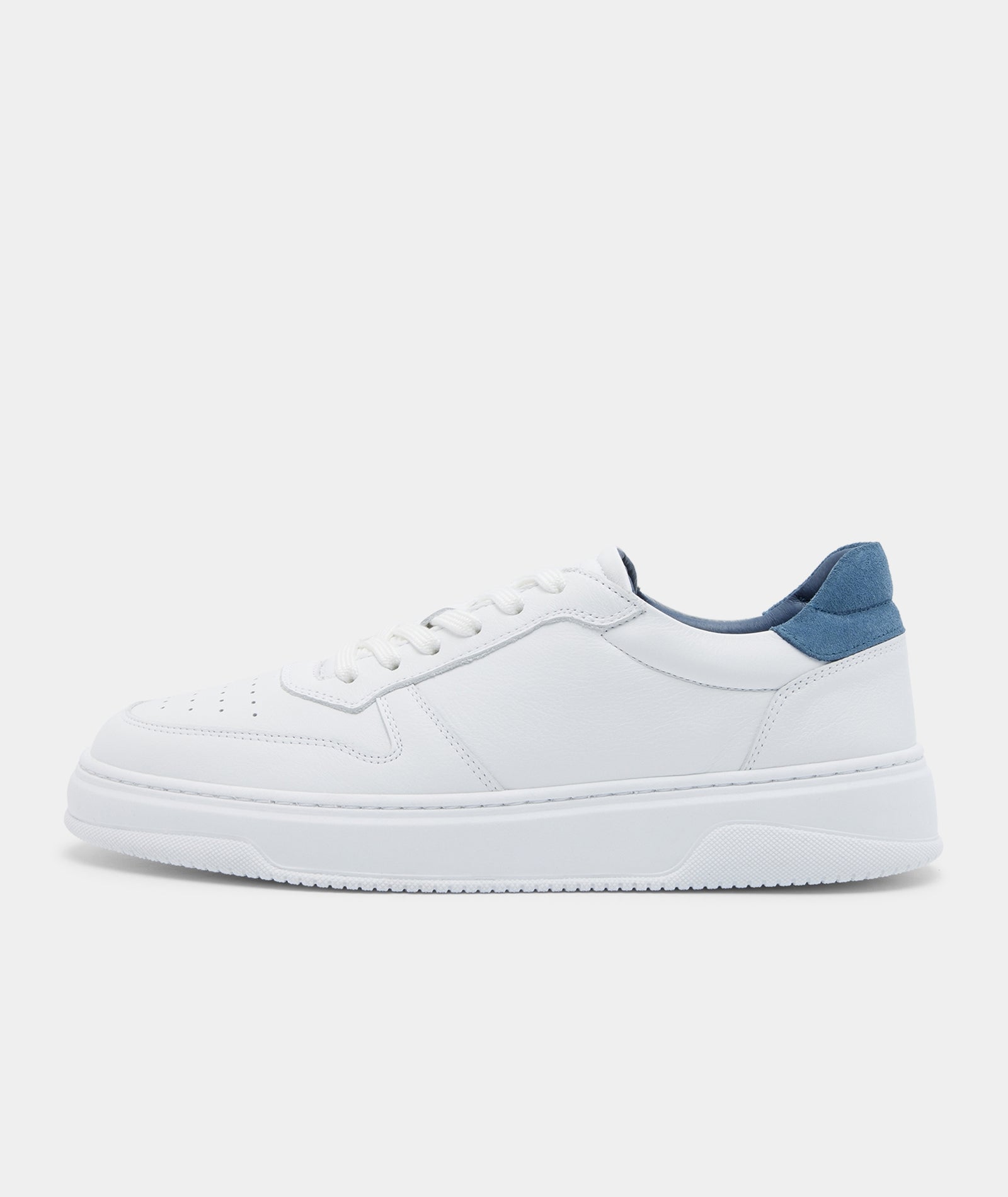 GARMENT PROJECT MAN Ace - White/Blue Leather Shoes 550 Blue