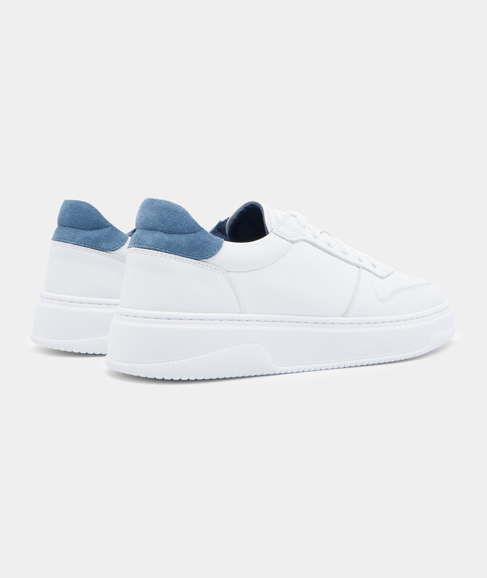 GARMENT PROJECT MAN Ace - White/Blue Leather Shoes 550 Blue